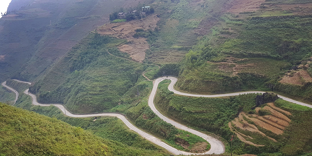 Mountain roads Ha Giang, Vietnam