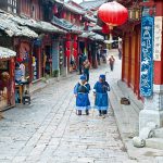 Tibetan Street scene in Yunnan, China