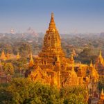 View of pagoda in Old Bagan, Myanmar
