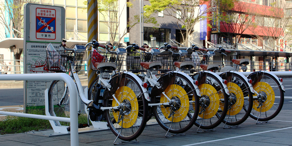 E-bikes for rent in Japan