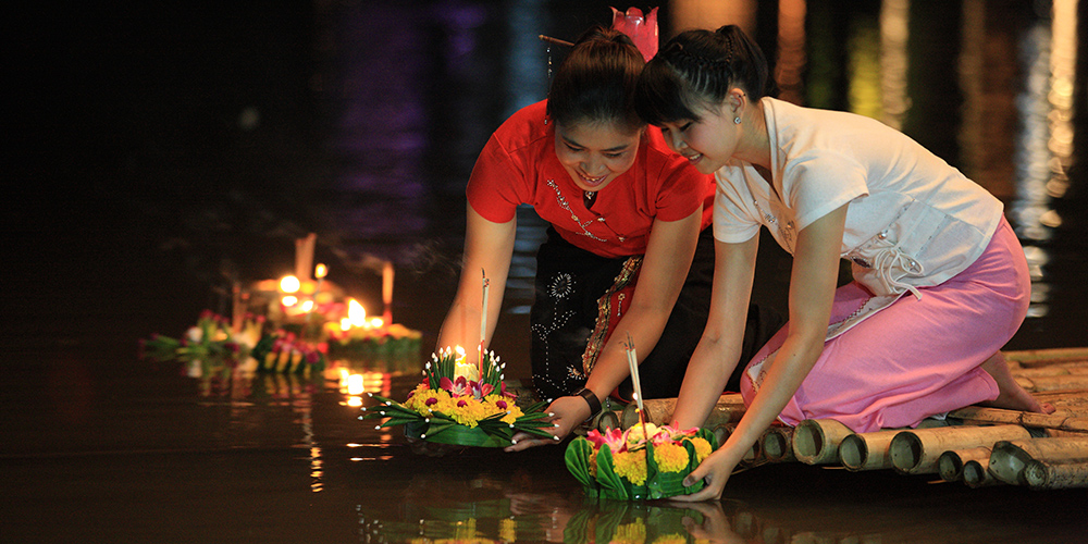 Loy Kratong Festival in Chiang Mai Thailand