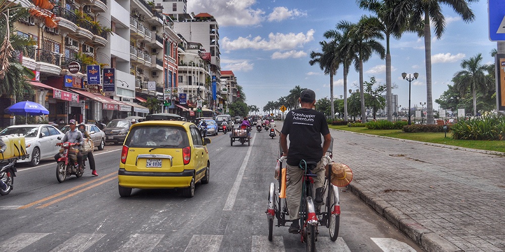 Street of Phnom Penh Cambodia
