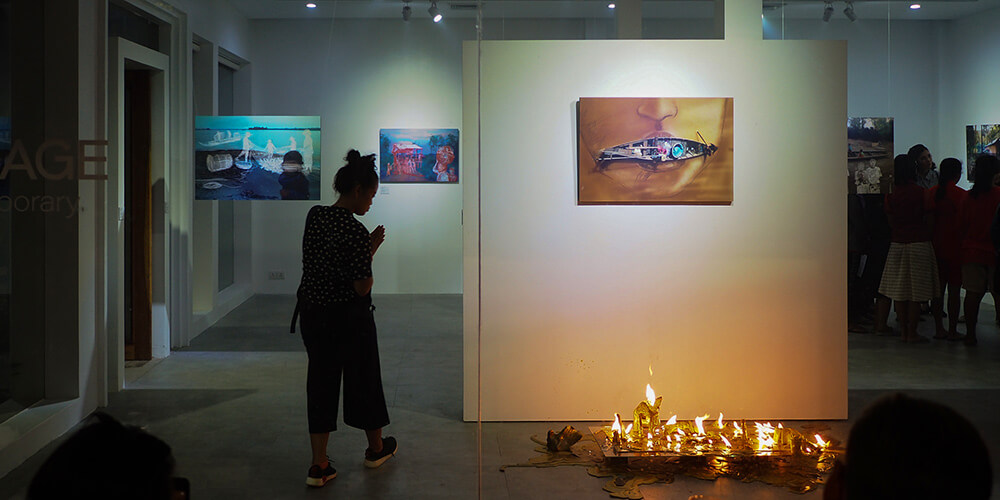 An art exhibition at MIRAGE, Siem Reap
