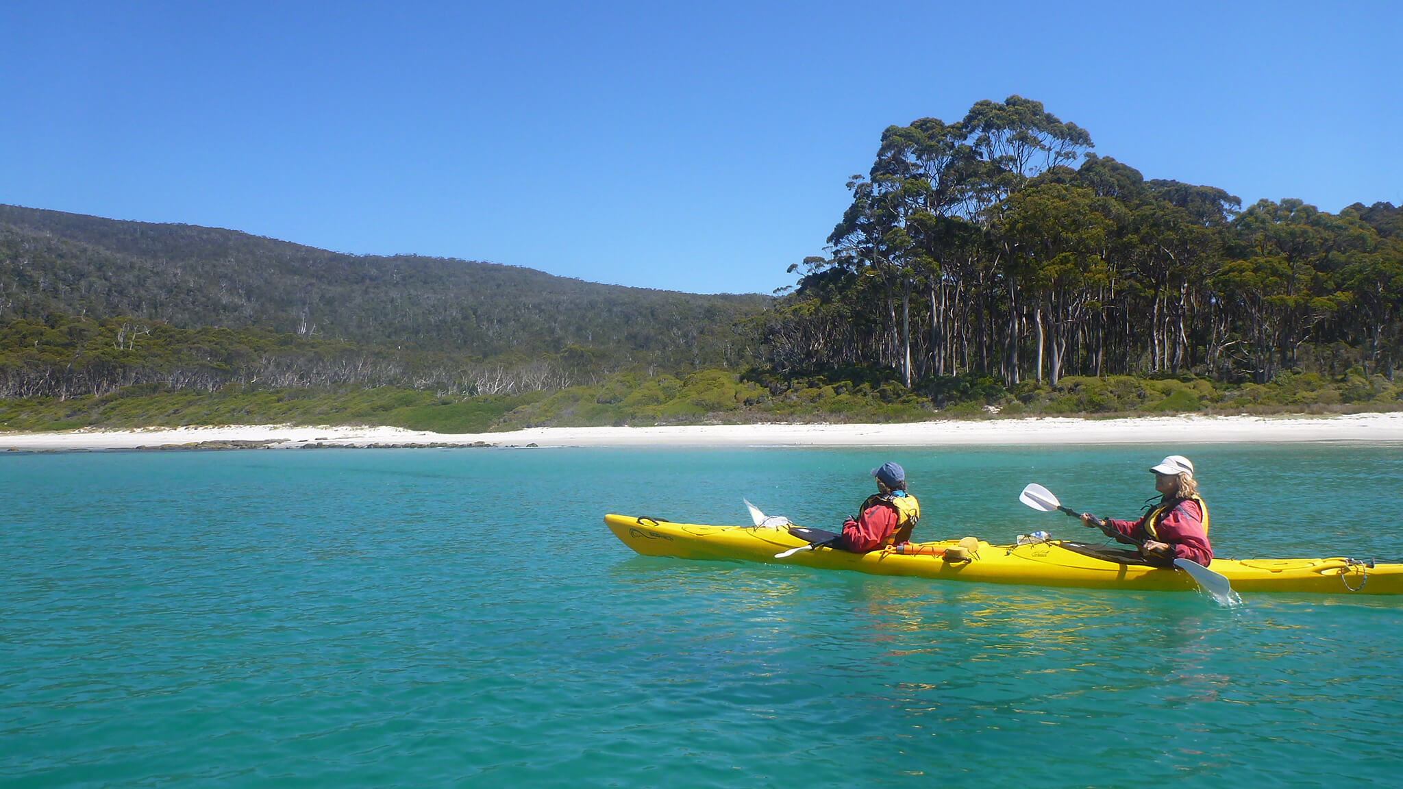 Kayaking in Fortescue Bay