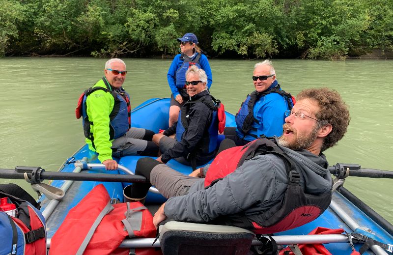 On the raft in Alaska