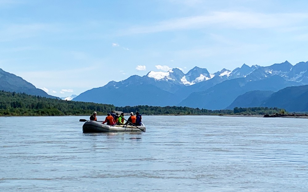 View from raft in Alaska