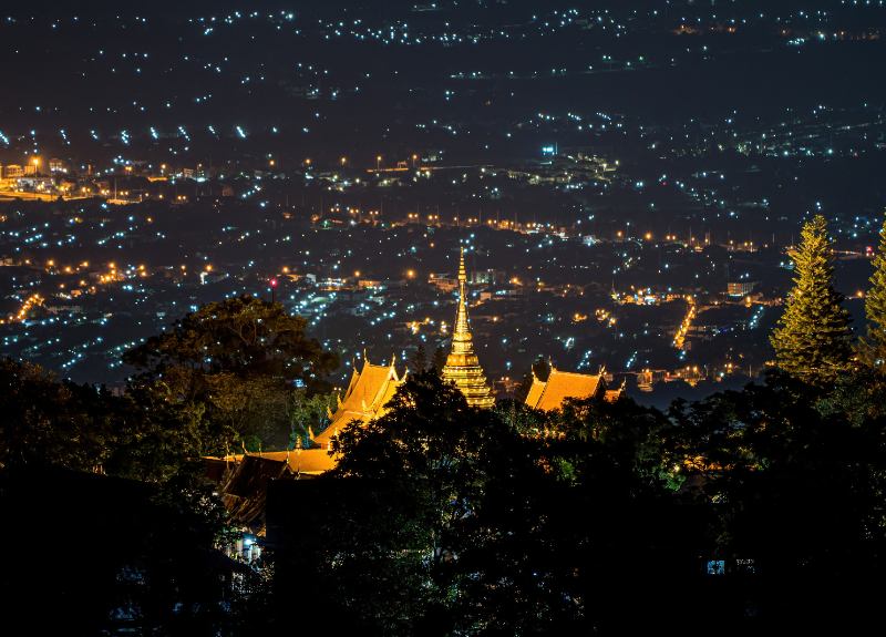 Doi Suthep View over Chiang Mai