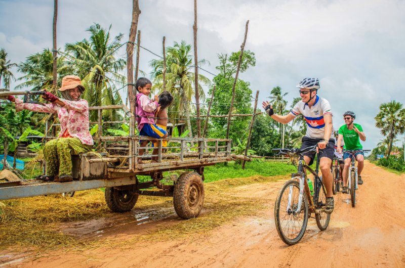 Cambodia contryside bike ride
